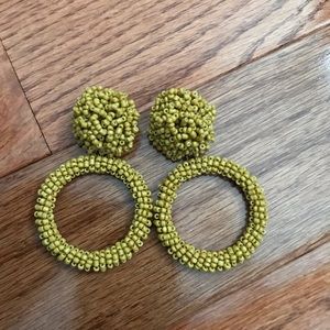 New - earrings with a pop of color